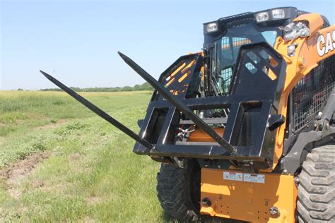 skid steer round bale spear|skid steer bale spear plans.